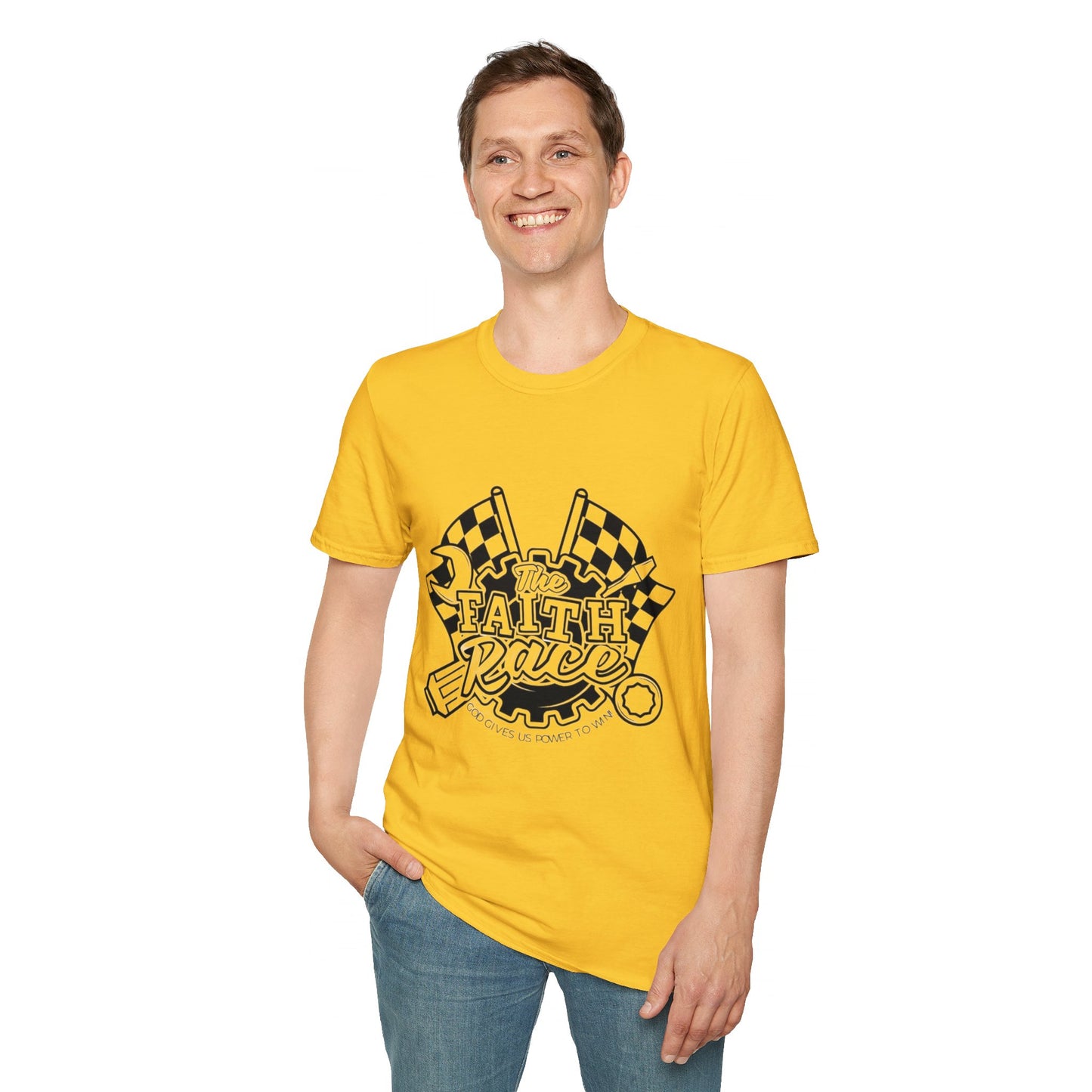 Faith Race Adult T-shirts