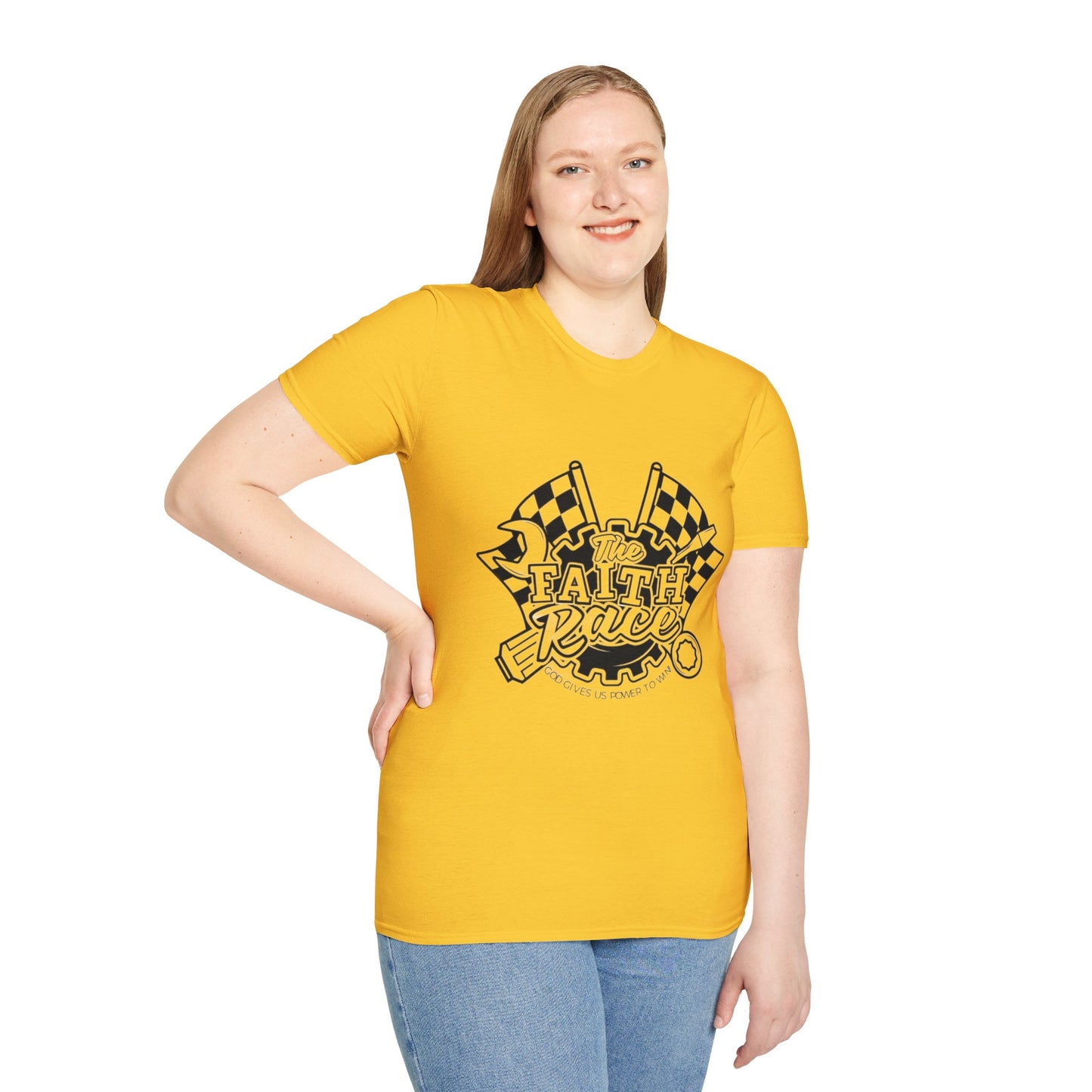 Faith Race Adult T-shirts