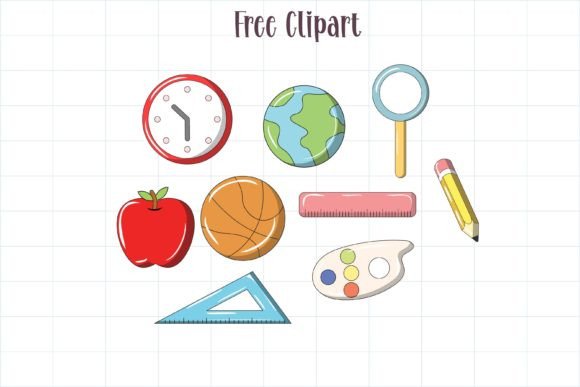 Back to School Doodle Set Font Bundle