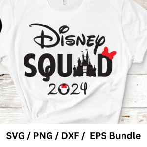 Squad Trip Disney w/ Bow 2024 SVG Bundle