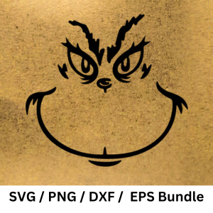 Grinch Face Disney SVG Bundle