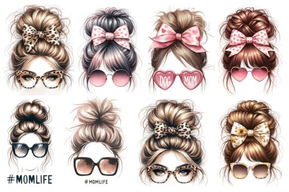 Messy Bun Mom Life Sublimation Bundle