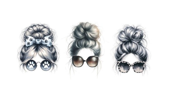 Messy Bun Mom Life Sublimation Bundle