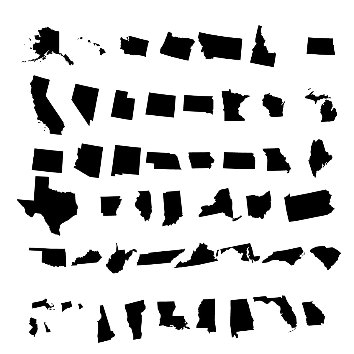 United States Maps SVG Bundle