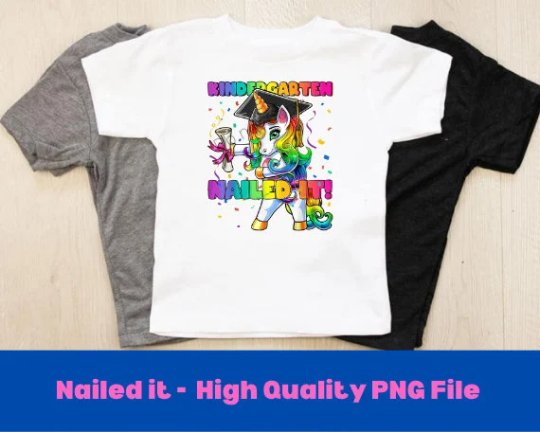 Rainbow Dabbing Unicorn Nailed It Kindergarten PNG