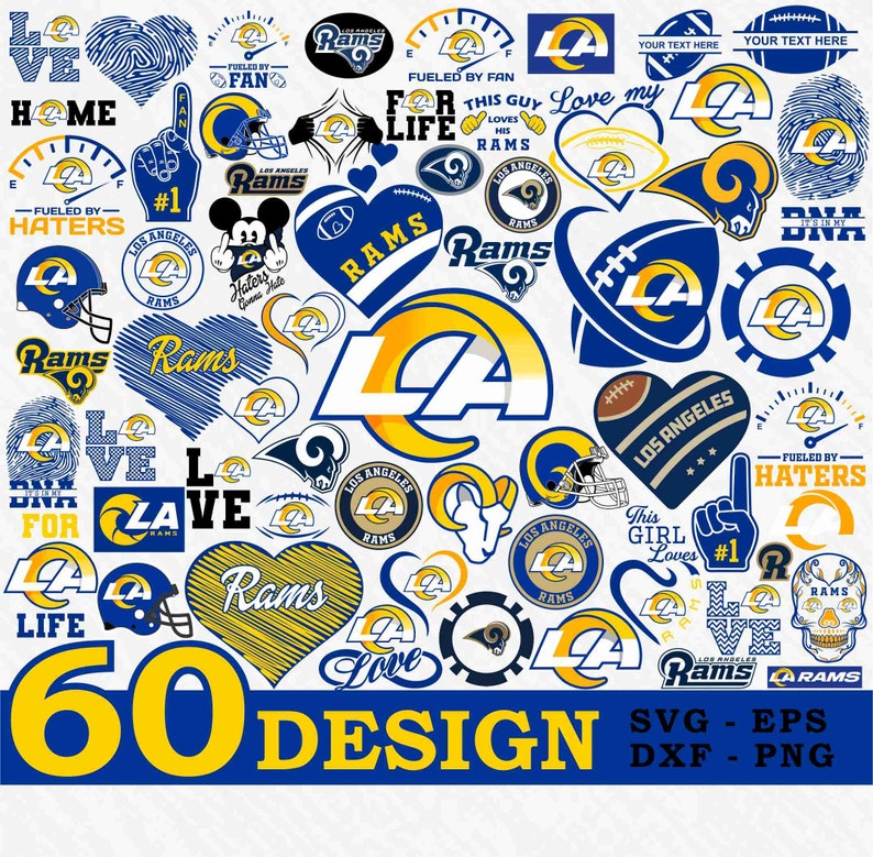Los Angeles Rams 50 SVG bundle design – Family Supply Digitals