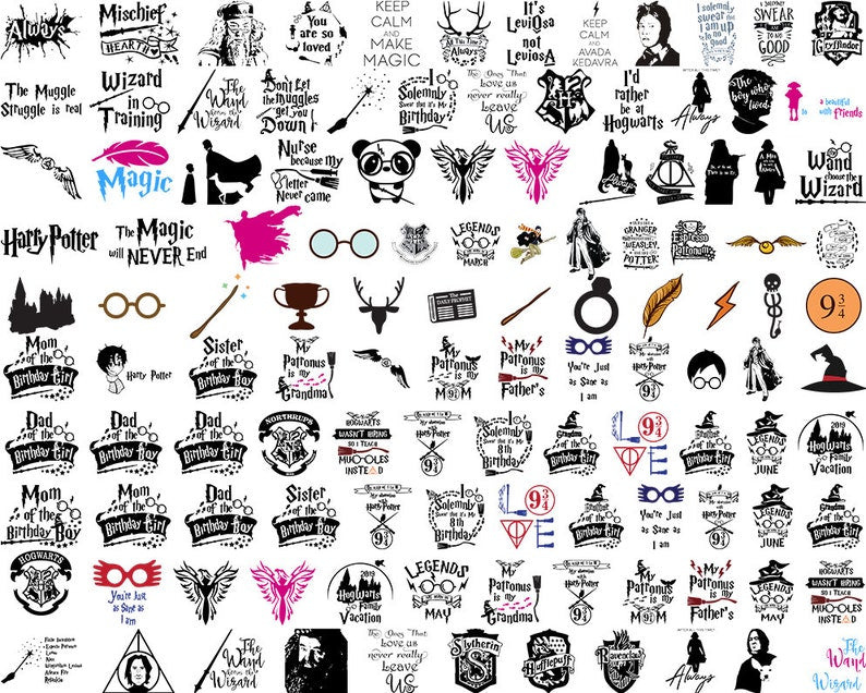 Harry Potter 4000+ Plus Mega SVG Bundle
