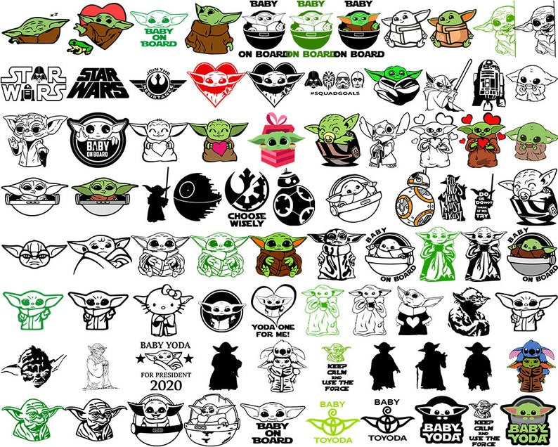 Star Wars Mega SVG Bundle 1500 Files 500 designs