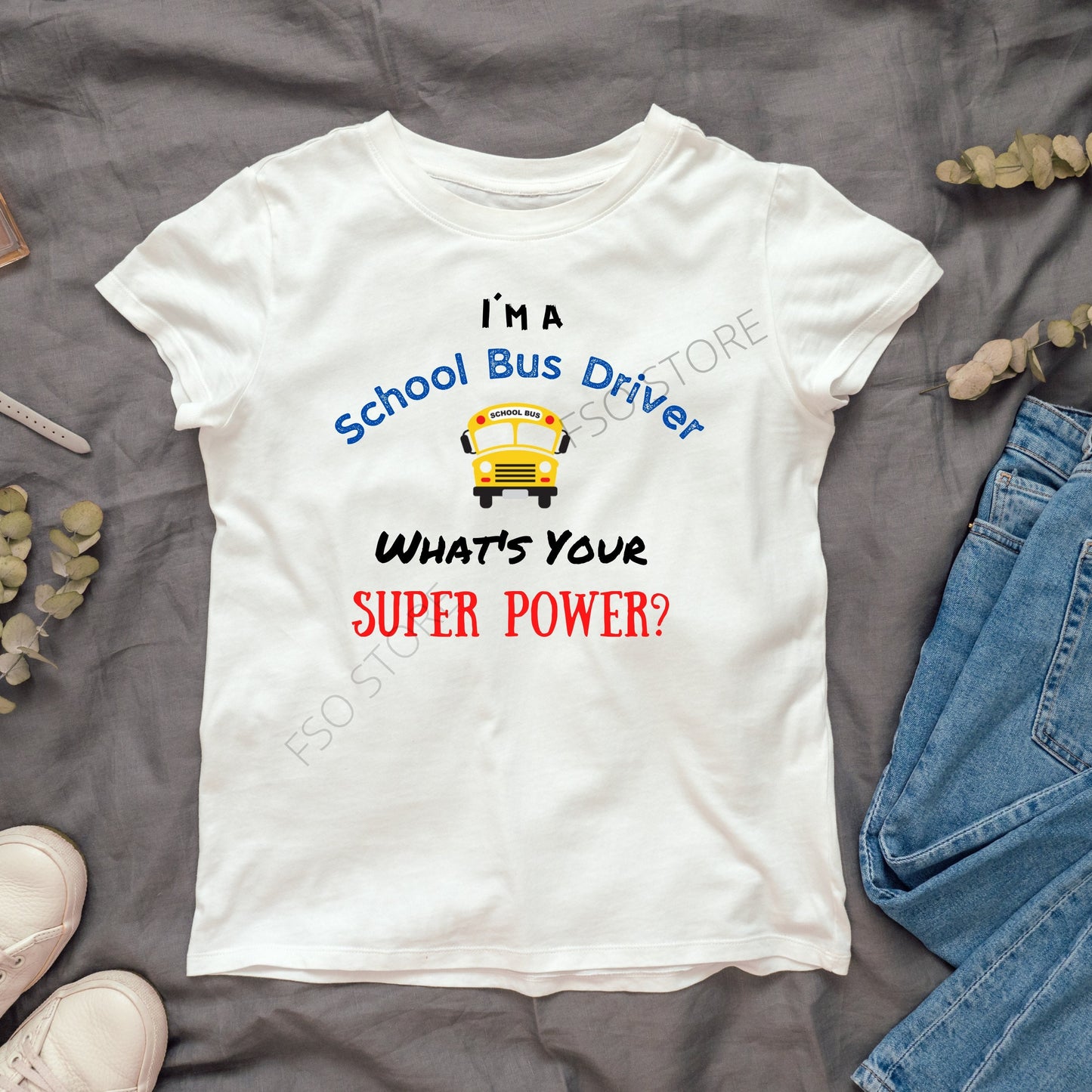 I'm A School Bus Driver What's Your Superpower SVG Cut File