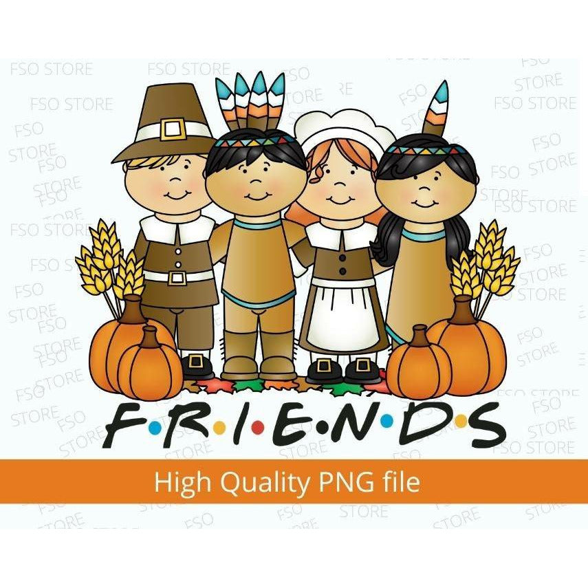 Thanksgiving Friends Pilgrims png file