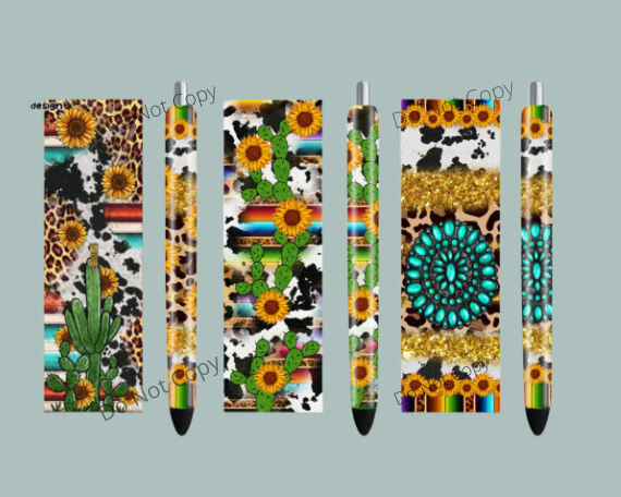 Western Sunflower Cactus Penwrap Bundle