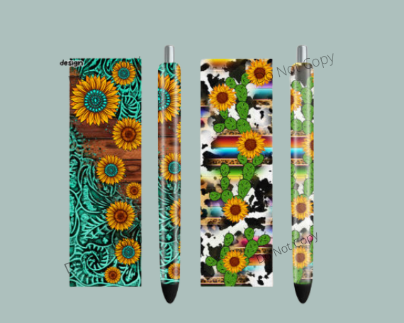 Western Sunflower Cactus Penwrap Bundle