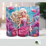 Barbie Characters 3D Tumbler Designs 30+ PNG digital download