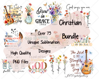 Christian Sublimation PNG 75+ Unique Bundle