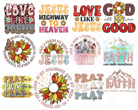 Christian Sublimation PNG 75+ Unique Bundle