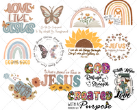 Christian Sublimation PNG 75+ Unique Bundle