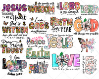 Christian Sublimation PNG 75+ Unique Bundle