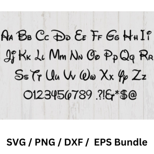 Disney Font SVG Bundle