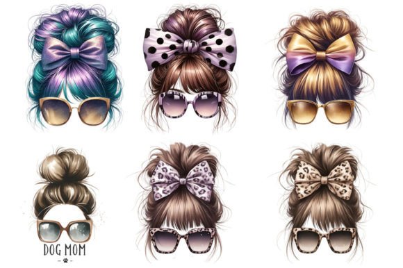 Messy Bun Mom Life Sublimation Bundle