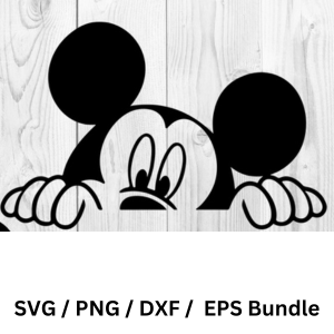 Mickey Mouse Peeking Disney SVG Bundle