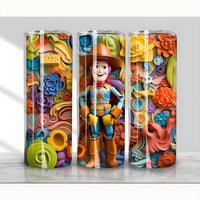 Disney Characters 3D Tumbler Designs 120+ PNG digital download