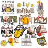 Softball Sublimation 32 Design PNG Files