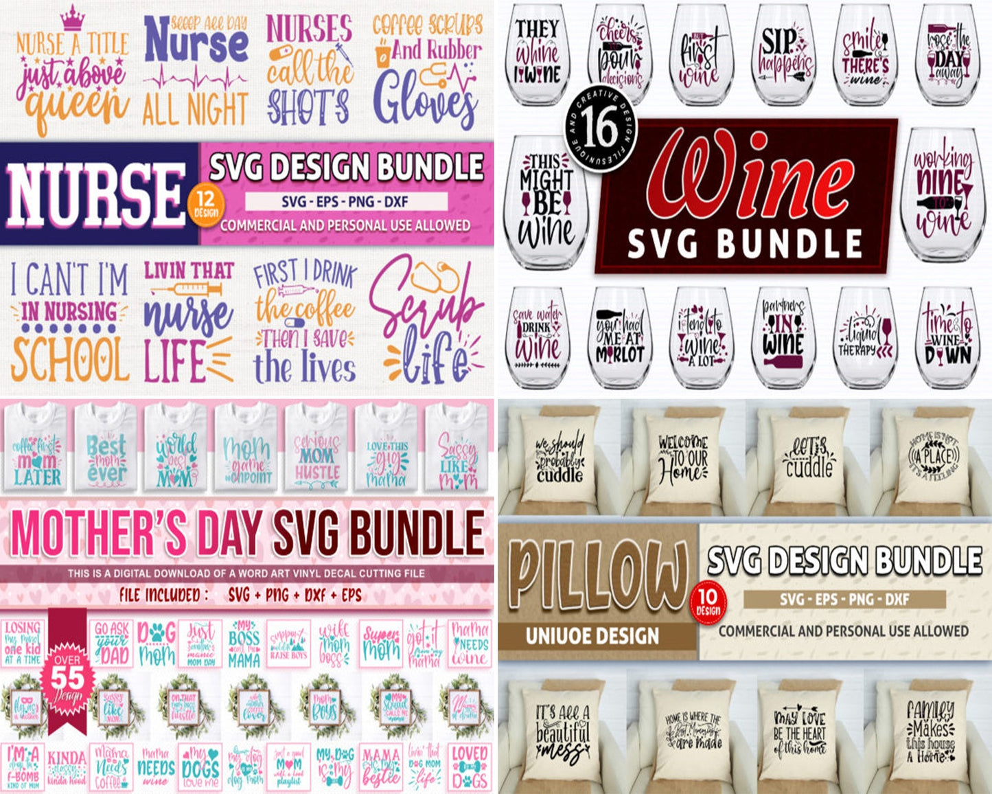 Mega SVG Bundle | SVG Cut Files | Family Supply Digitals