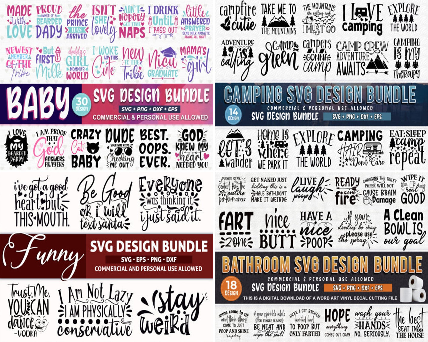 Mega SVG Bundle | SVG Cut Files | Family Supply Digitals