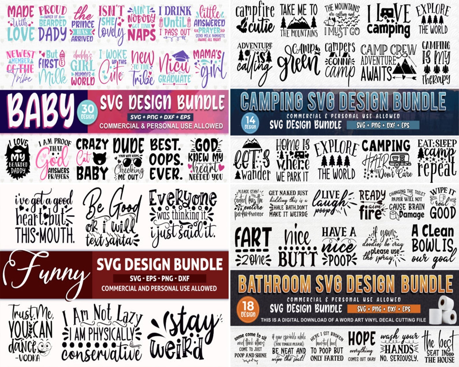 Mega SVG Bundle | SVG Cut Files | Family Supply Digitals