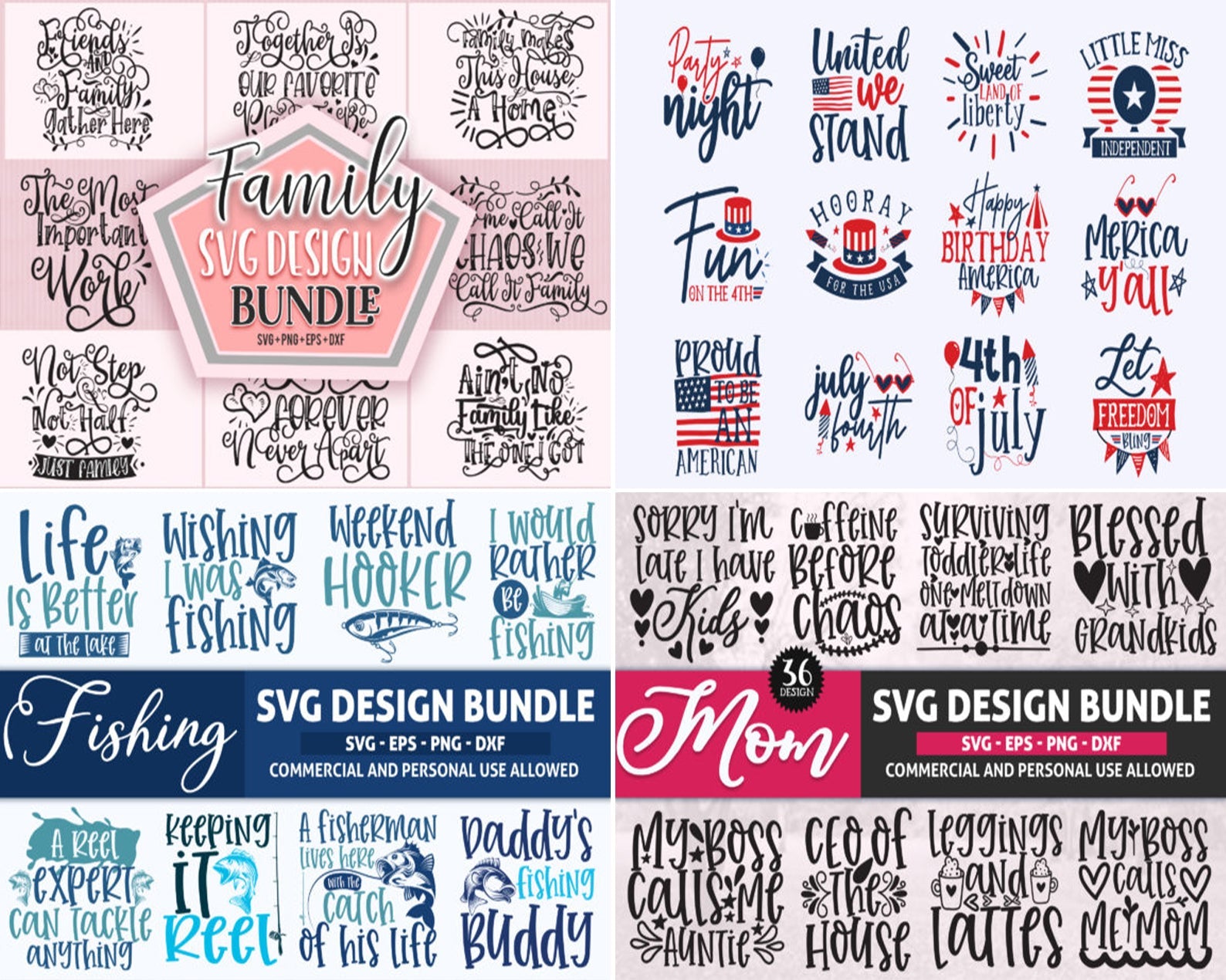 Mega SVG Bundle | SVG Cut Files | Family Supply Digitals