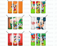 Disney Mickey Mouse and friends 16 Straight and Tapered Tumbler Designs Bundle
