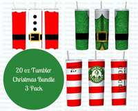 Buddy the Elf 20 oz 3 Tumbler Designs Skinny Straight PNG digital download