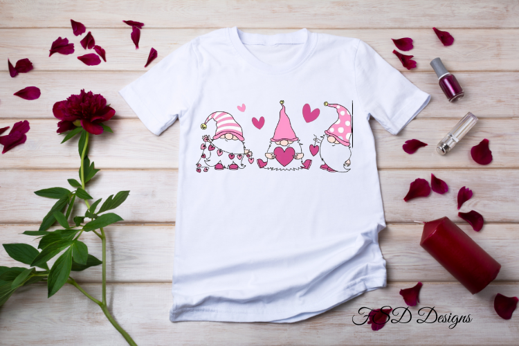 Gnomes Valentines 21 PNG Sublimation Bundle Files