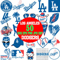 LA Dodgers MLB TEAM LOGO SVG BUNDLE