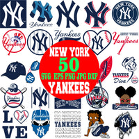 NEW YORK YANKEES MLB TEAM LOGO SVG BUNDLE