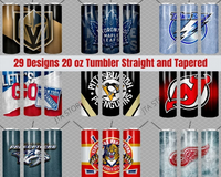 NHL Hockey 29 Teams Skinny Straight & Tapered Tumbler Designs Bundle