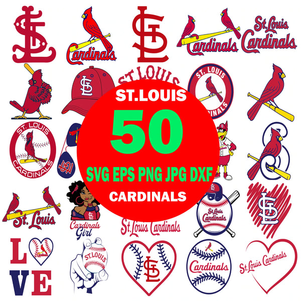 ST Louis Cardinals MLB TEAM LOGO SVG BUNDLE – Family Supply Digitals