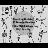 Skeleton Svg, Skeleton svg Bundle, Dancing Skeletons SVG, Halloween Svg, Dance SVG, Skull Skeleton Hand Svg, Png, Eps, Cricut, Silhouette