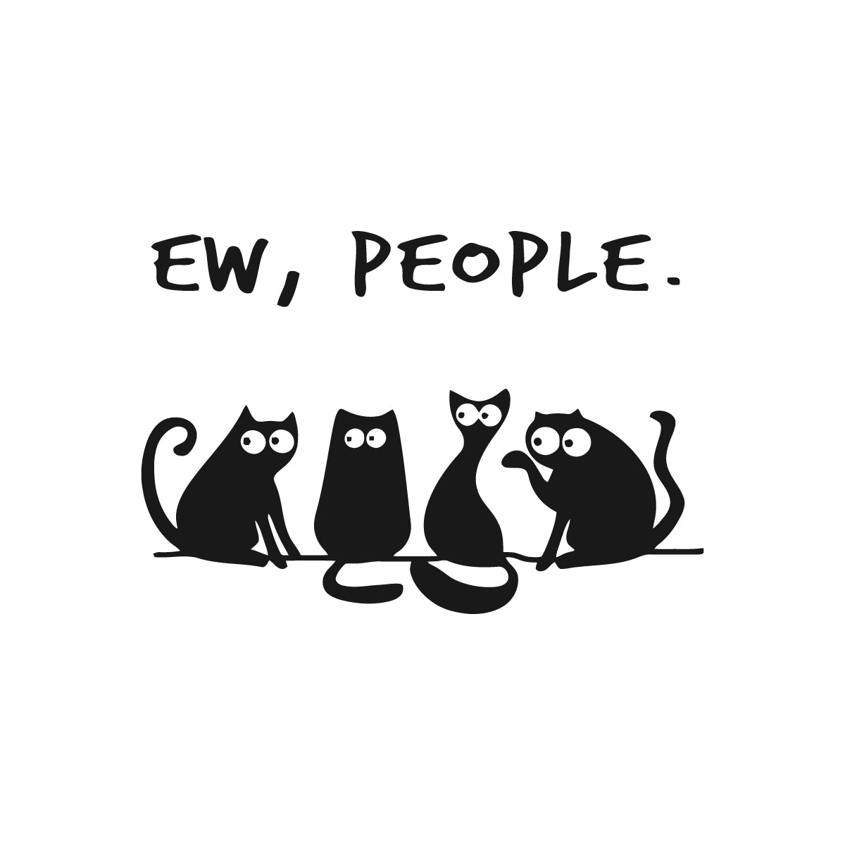 Ew People Black Cats SVG | Black Cats SVG | Family Supply Digitals