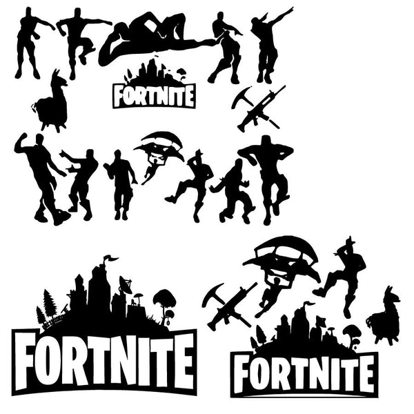 Fornite Characters and logo SVG bundle