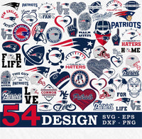 New England Patriots 54 SVG Bundle Design