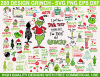 Grinch Christmas 200 designs cartoon svg bundle