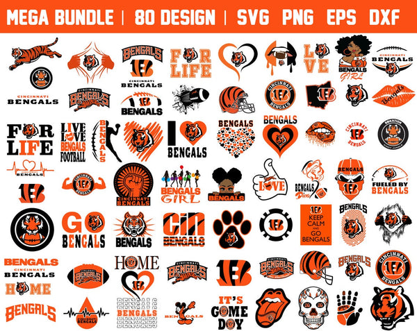 Cincinnati Bengals SVG | Cincinnati Bengals | Family Supply Digitals