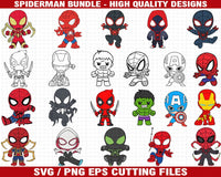 Marvel Clipart Digital 22 SVG bundle files