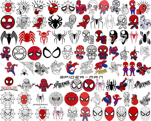 Spiderman Digital Mega 90 SVG bundle files