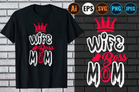 Wife Mom Boss SVG Bundle Design
