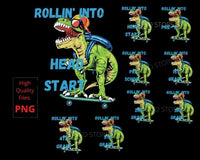 Rollin' Into Dinosaur Lovers PNG file