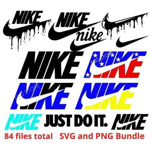 NIKE drip 84 Files Sport Logo total SVG Bundle