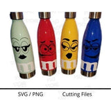 M and M's M&M Faces SVG and JPG Cutting Files for the Cricut