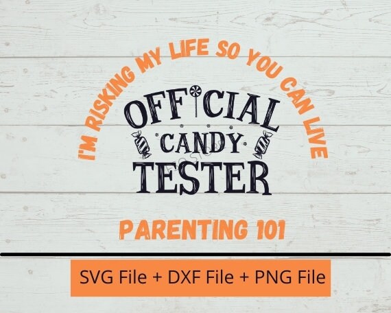 Official Candy Tester Halloween Quote Svg